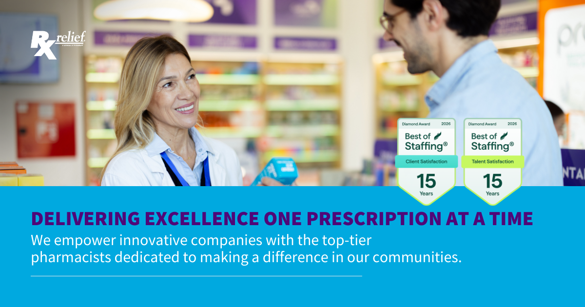 Rx relief Earns ClearlyRated’s 2026 Best Of Staffing® Client and Talent ...